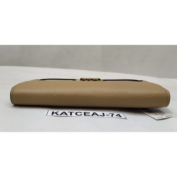 Michael Kors Reed Camel Leather Credit Card Bifold Snap Wallet - Brand New $298 - Picture 6 of 16